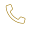 Kontaktaufnahme Schwarzes Icon eines Telefonhörers im minimalistischen Outline-Stil